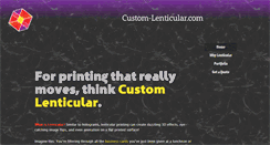 Desktop Screenshot of custom-lenticular.com