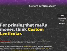 Tablet Screenshot of custom-lenticular.com